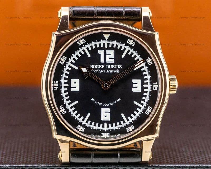 Roger Dubuis Sympathie S40 18K Rose Gold Black Dial RARE
