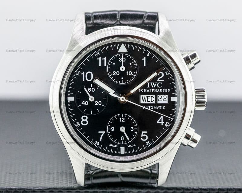 IWC Pilot Chronograph SS Black Dial