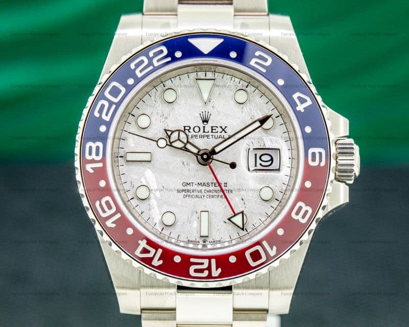 Rolex GMT Master II  126719 Meteorite Ceramic "Pepsi" 18K White Gold UNWORN