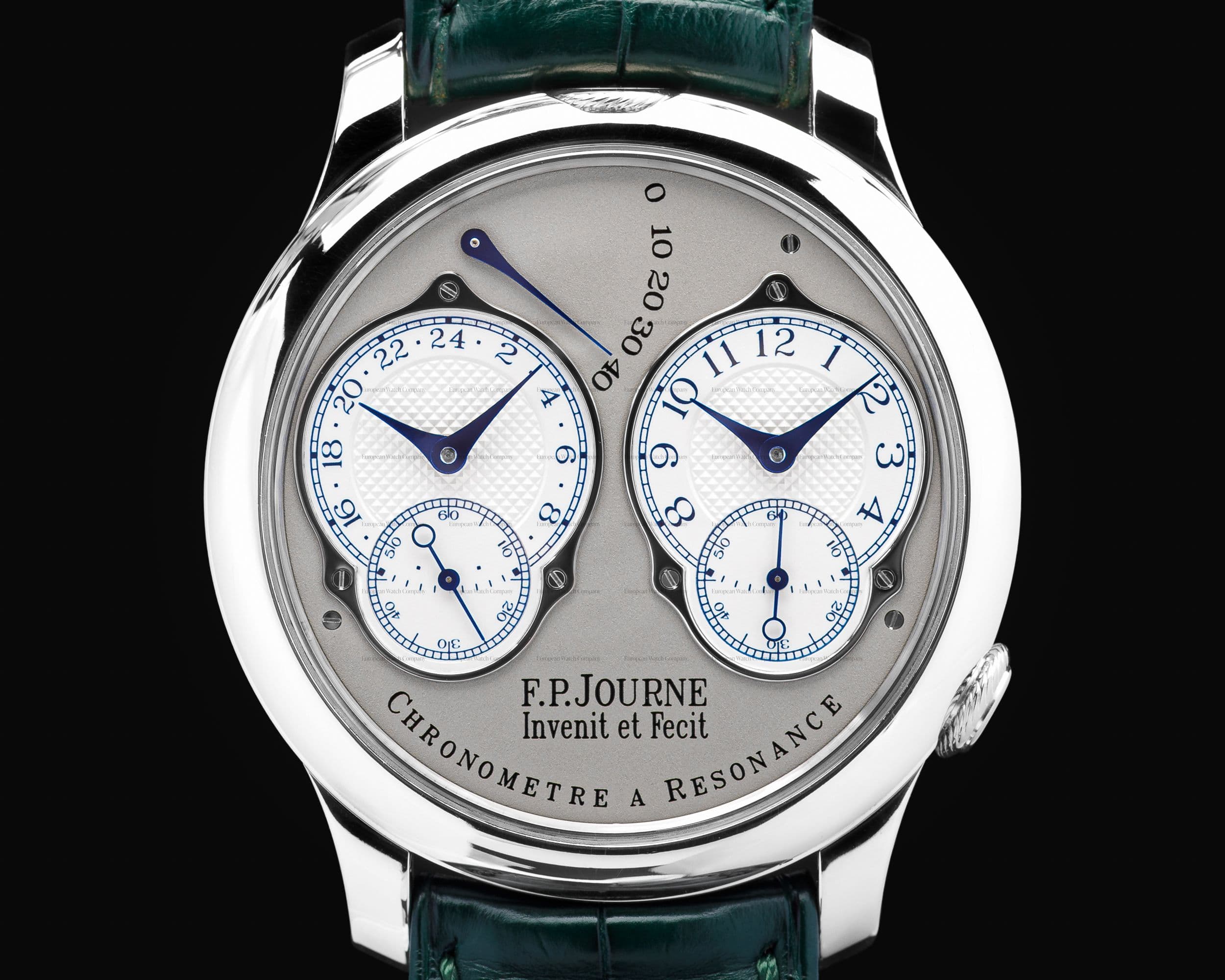 F. P. Journe Chronometre Resonance Platinum Silver Dial 40MM FINAL EDITION 
