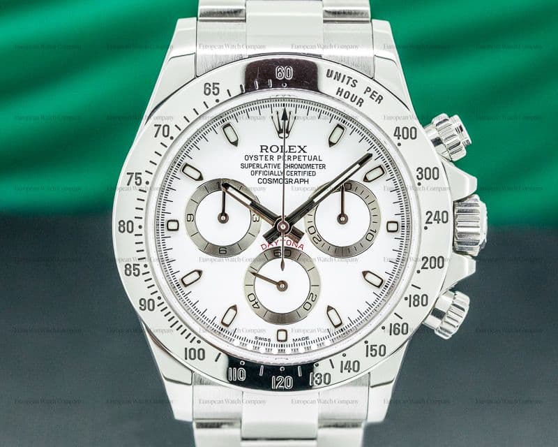 Rolex Daytona 116520 White Dial SS FULL SET