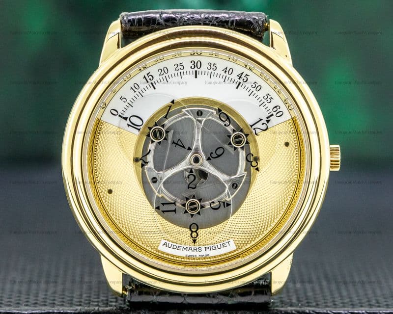 Audemars Piguet Star Wheel Automatic Engraved Dial 18K Yellow Gold ORIGINAL OWNER
