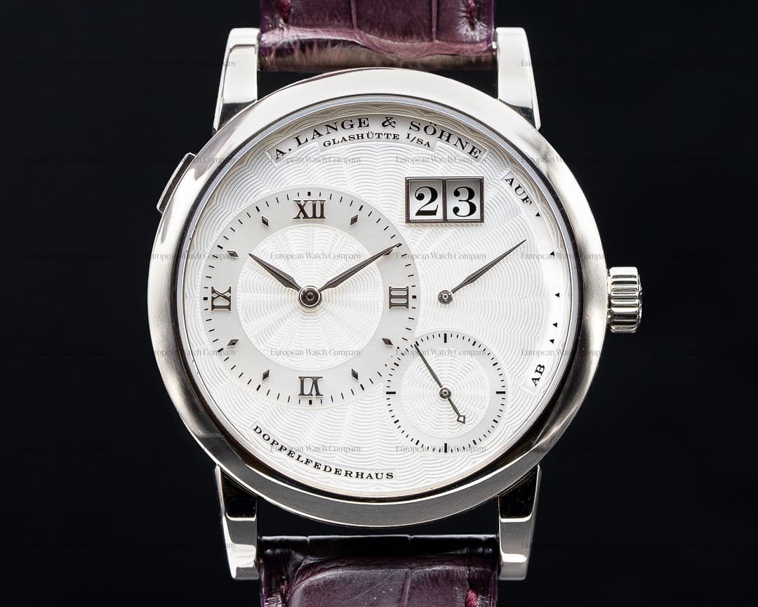 A. Lange and Sohne Lange 1 "Soiree" 110.030 White Gold Mother of Pearl Dial  