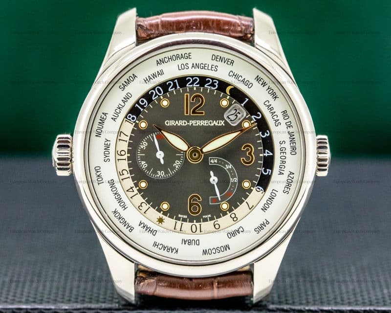 Girard Perregaux World Time WW.TC Power Reserve 18K White Gold