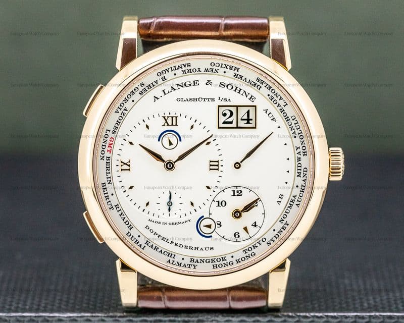 A. Lange and Sohne Lange 1 116.032 Time Zone 18K Rose Gold 