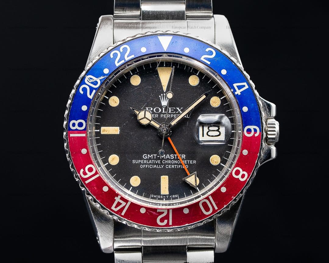 Rolex Vintage GMT Master "Pepsi Bezel" SS Circa 1978