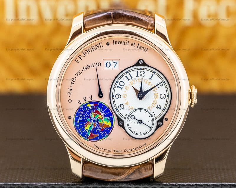 F. P. Journe Octa UTC Rose Gold Salmon Dial NICE