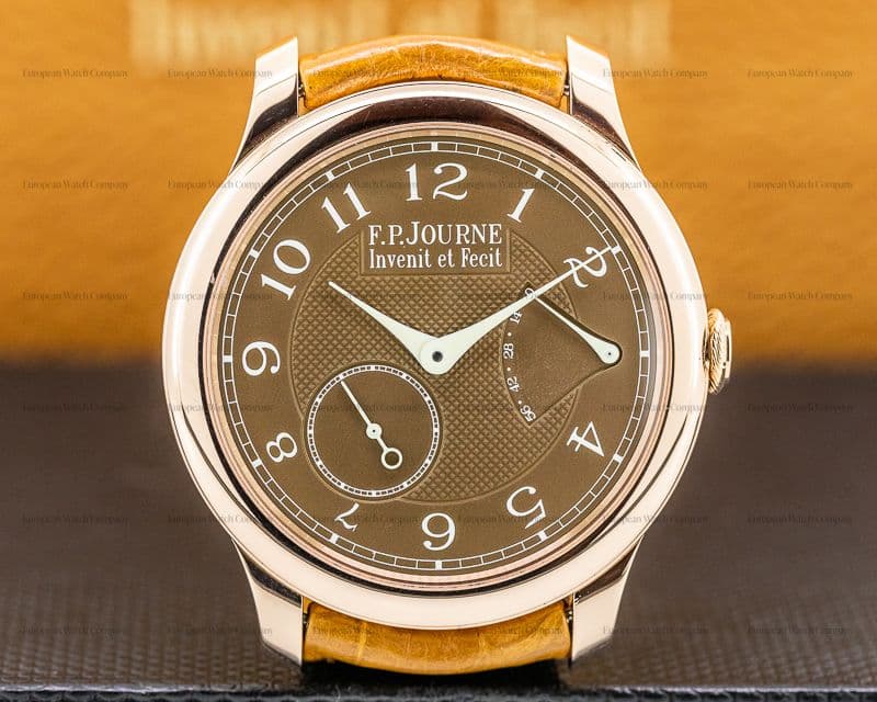 F. P. Journe Chronometre Souverain Havana 18k Rose Gold 40MM + DEPLOYANT 