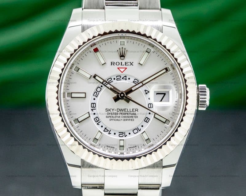 Rolex Sky Dweller 326934 Steel White Dial SS UNWORN