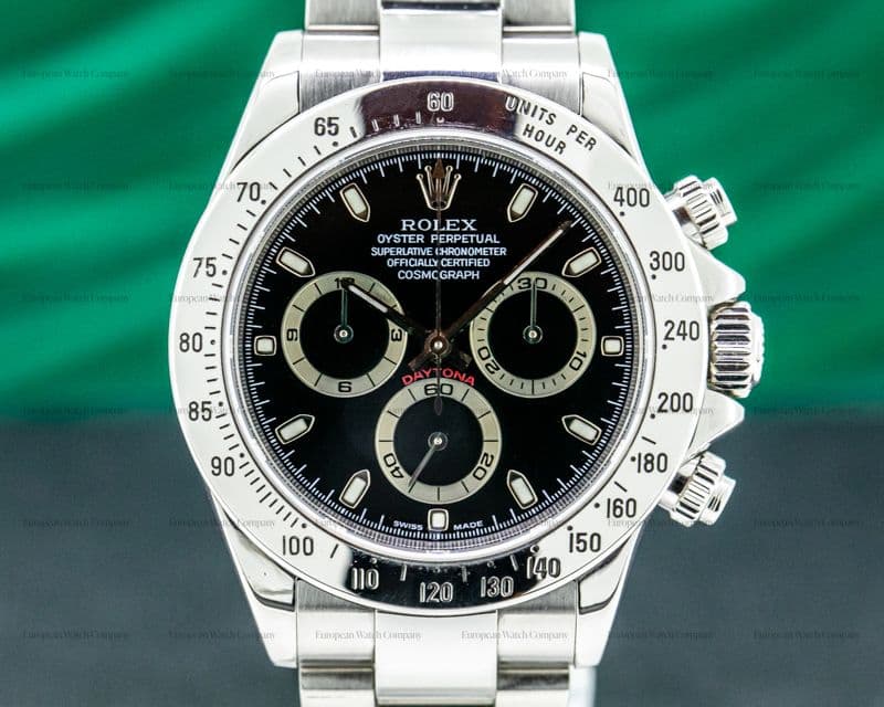 Rolex Daytona 116520 Black Dial SS FULL SET