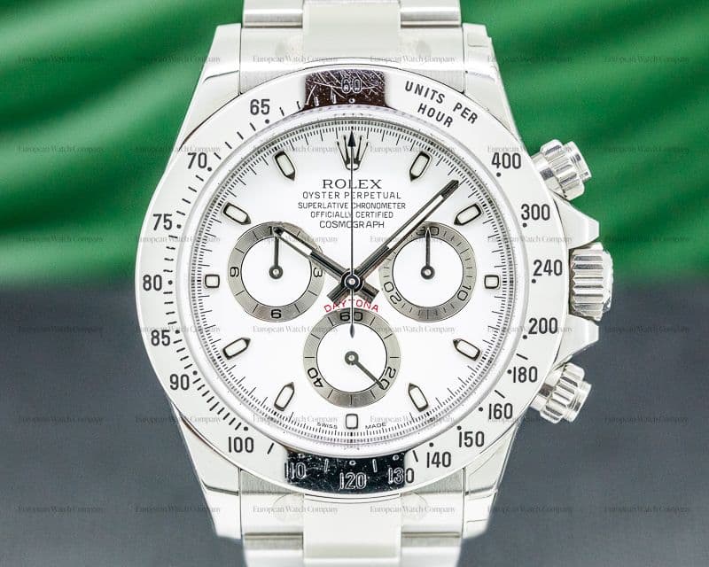Rolex Daytona 116520 White Dial SS FULL SET STICKERS