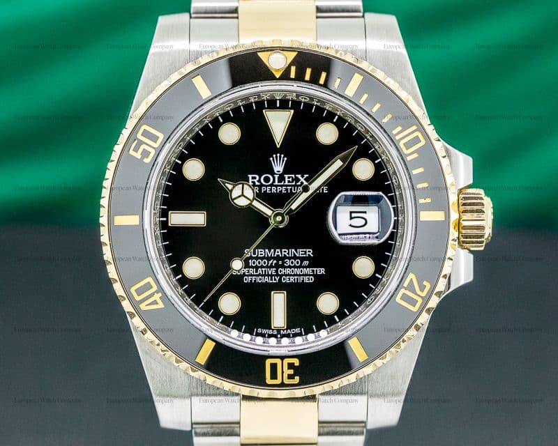 Rolex Submariner 116613LN Ceramic Black Dial 18K / SS 