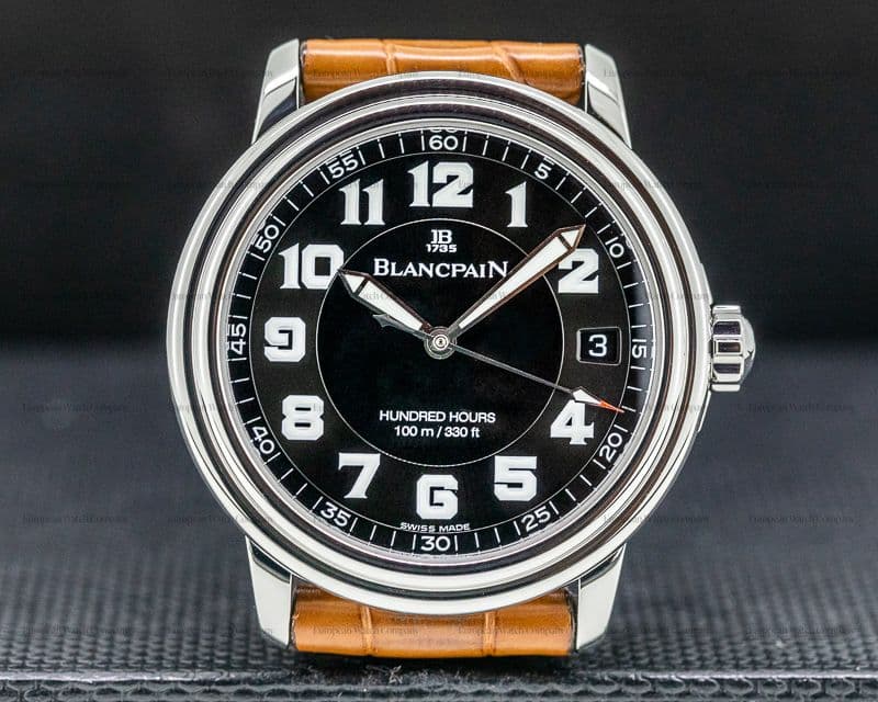 Blancpain Leman Military Black Dial SS / Strap