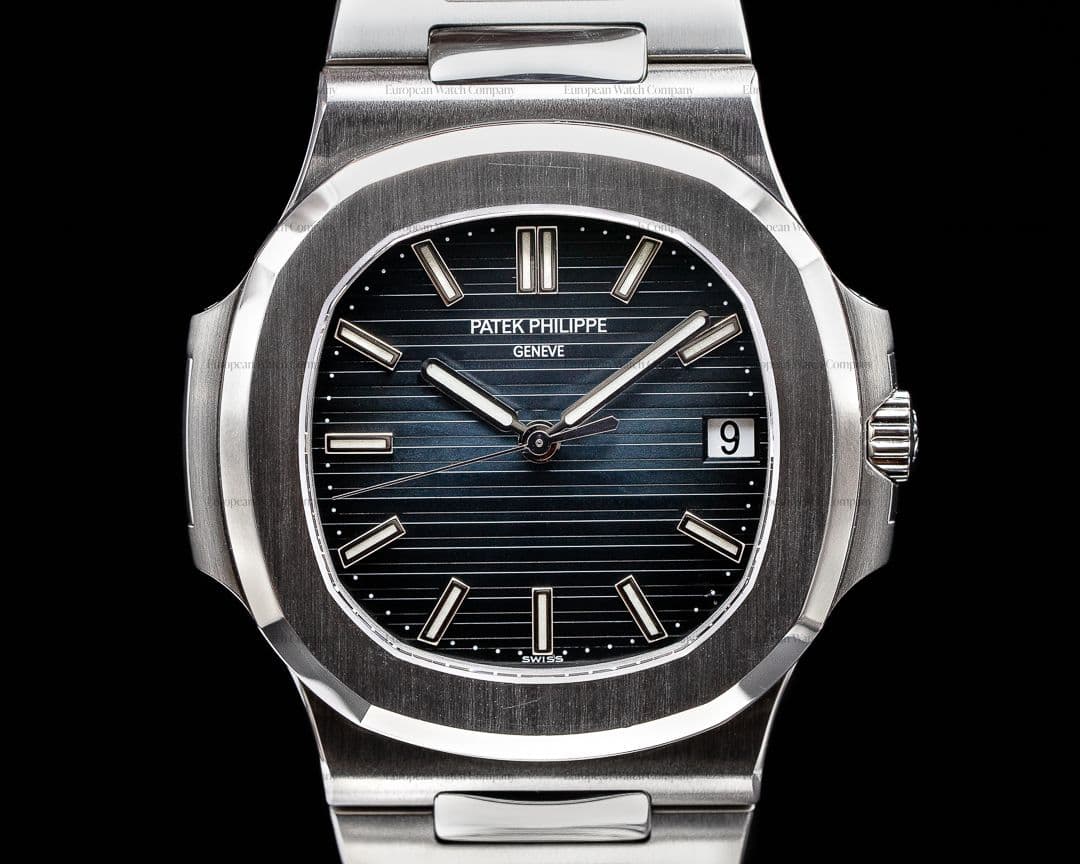 Patek Philippe Jumbo Nautilus 5711 Blue Dial SS FULL SET