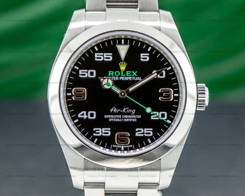 Rolex Air King 116900 Black Dial SS 