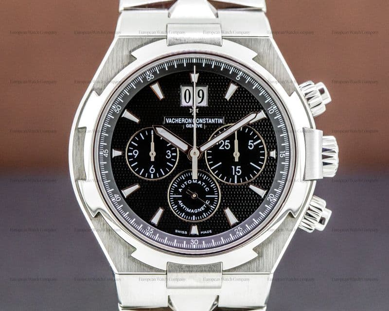 Vacheron Constantin Overseas 49150/B01A Chronograph Black Dial SS 