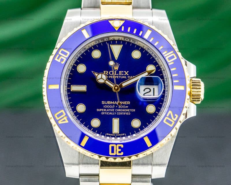 Rolex Submariner 116613 
 Ceramic Blue Dial 18K / SS 