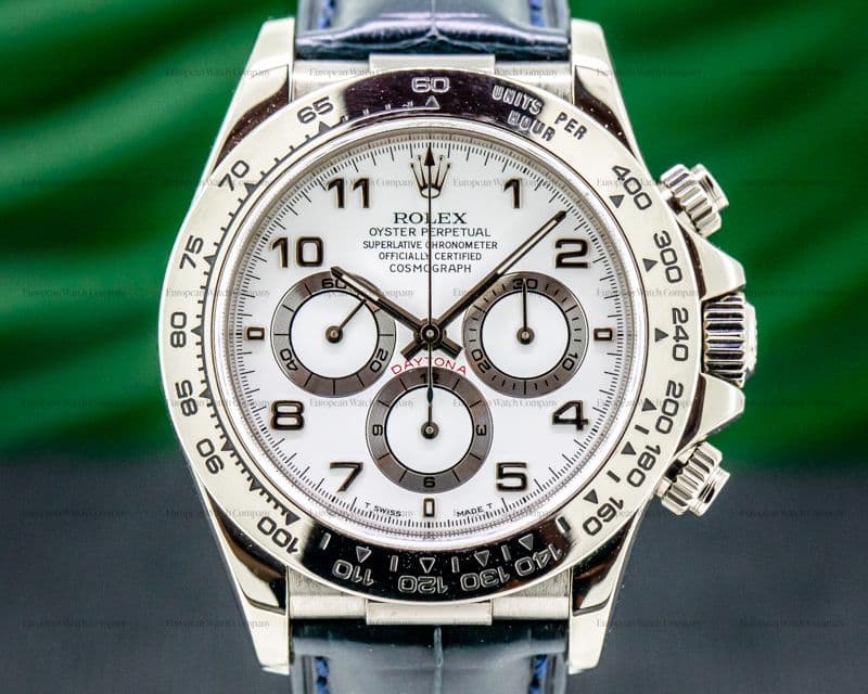 Rolex Daytona 16519 18K White Gold Zenith Movement 