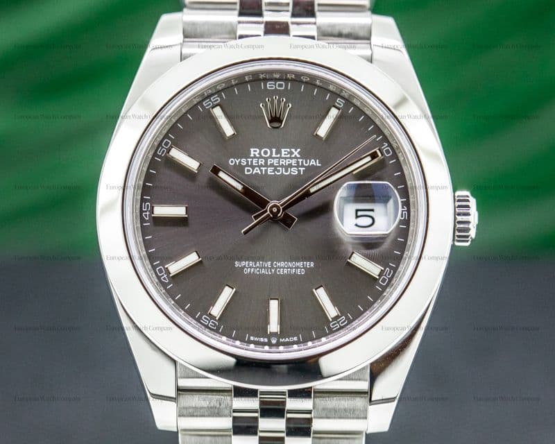 Rolex Datejust 41 Rhodium Stick Dial SS 2020 Model
