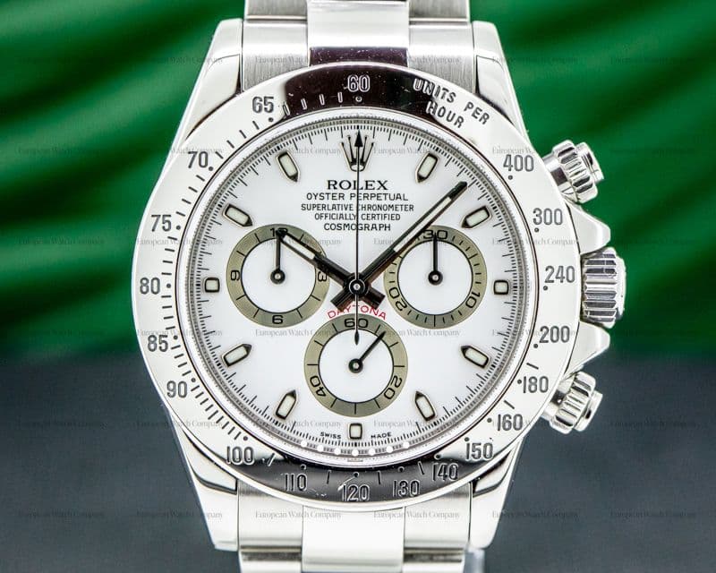 Rolex Daytona 116520 White Dial SS FULL SET