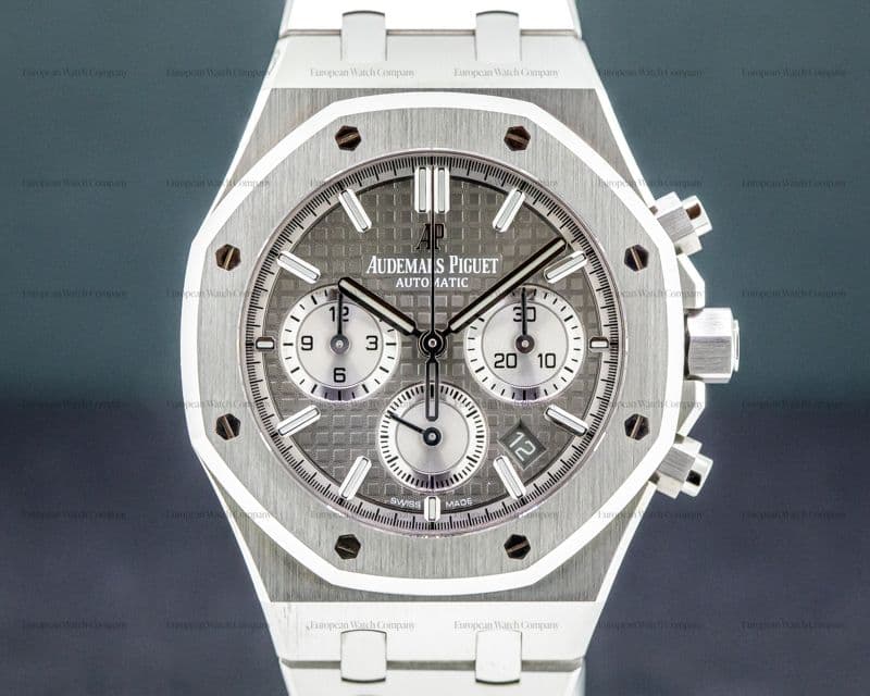 Audemars Piguet Royal Oak Chronograph Ruthenium Dial SS 38MM