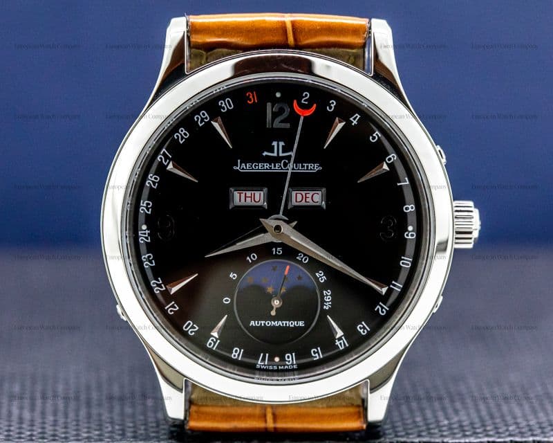 Jaeger LeCoultre Master Moon SS Black Dial 