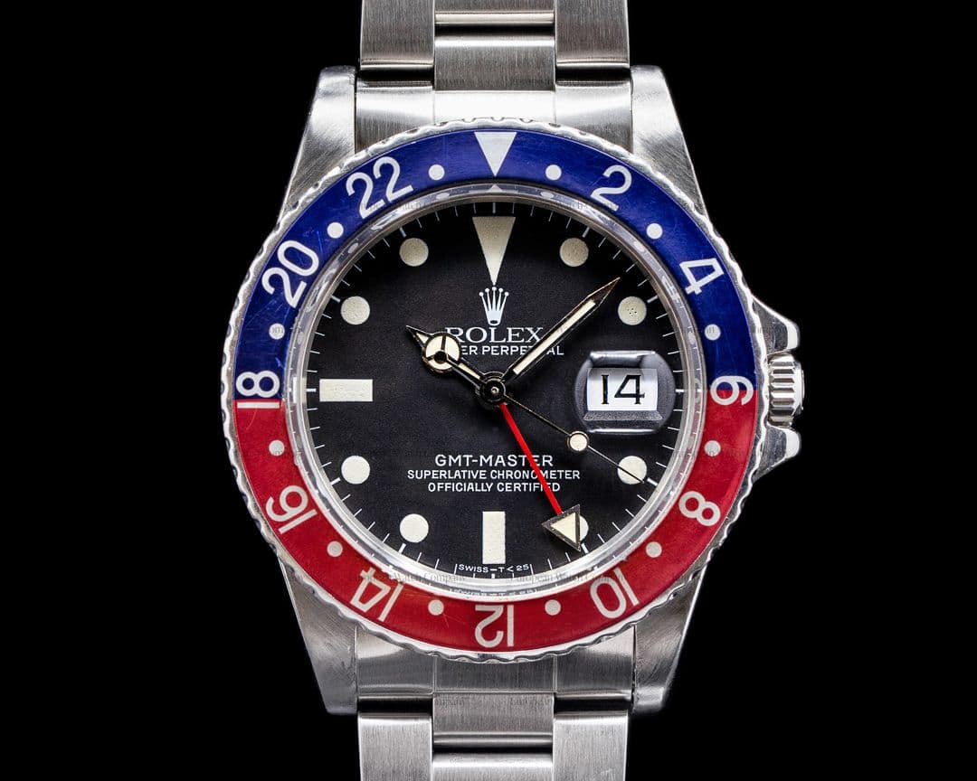 Rolex GMT Master Transitional  "Pepsi Bezel" Matte Dial c. 1984
