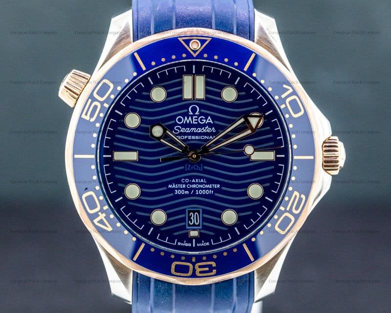 Omega Seamaster Diver 300M Steel and Rose Gold Co-Axial Master Chronometer