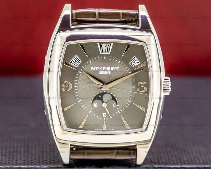 Patek Philippe Gondolo Calendario 5135G 18K White Gold Grey Dial 