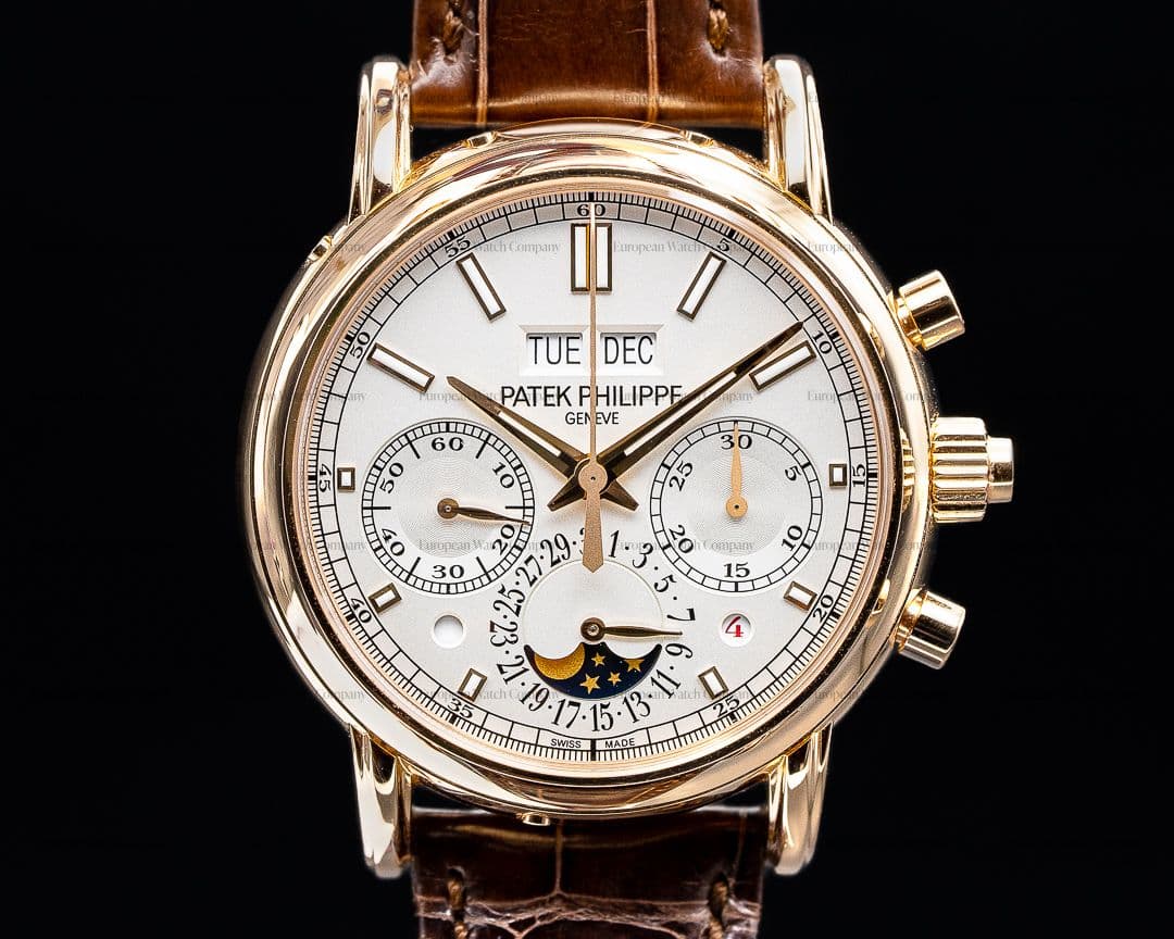 Patek Philippe 5204R Split Second Perpetual Calendar Chronograph 18k Rose Gold FULL SET