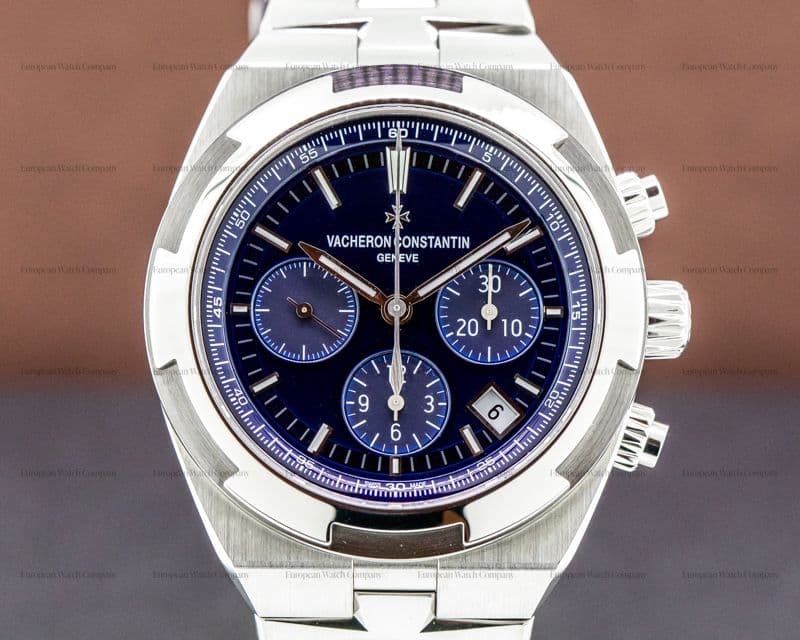 Vacheron Constantin Overseas Chronograph 5500V Blue Dial SS FULL SET