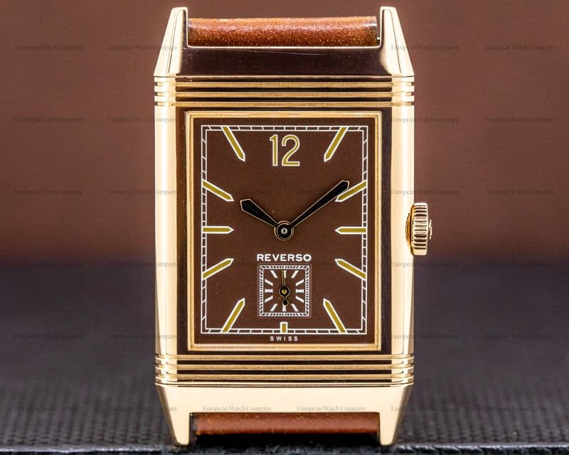 Jaeger LeCoultre Grande Reverso Ultra Thin "Tribute 1931" Brown 18K Rose Gold

