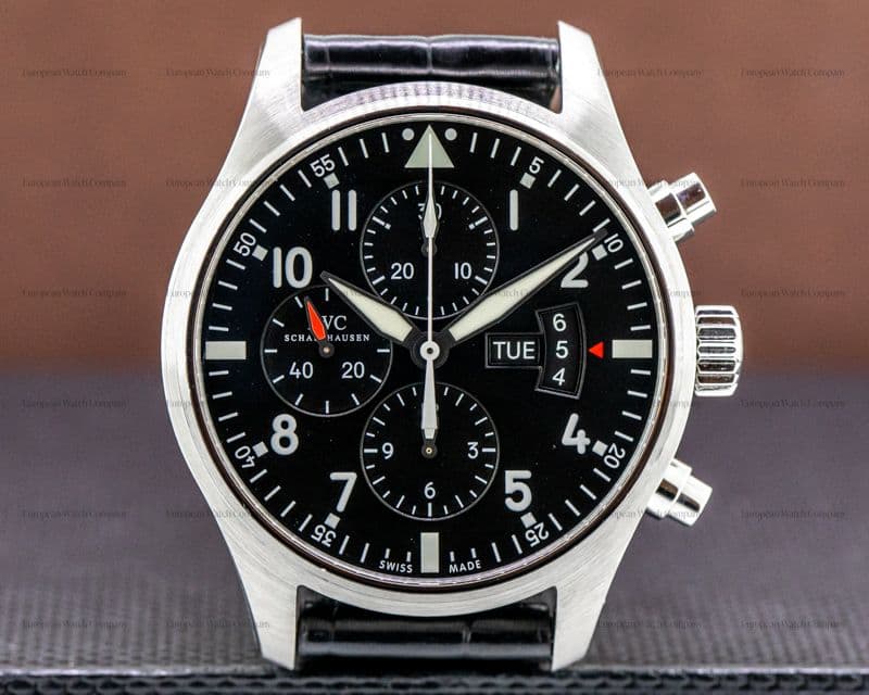 IWC Pilot Chronograph SS Black Dial 43MM