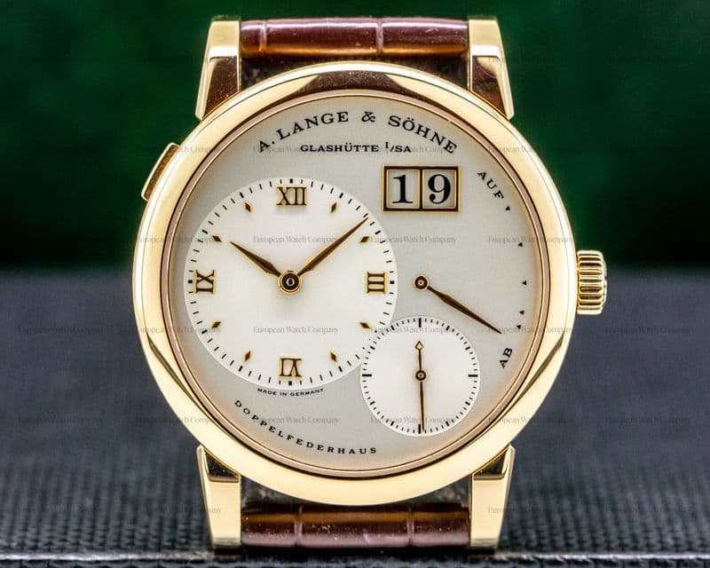 A. Lange and Sohne Lange 1 101.032 18K Rose Gold Silver Dial