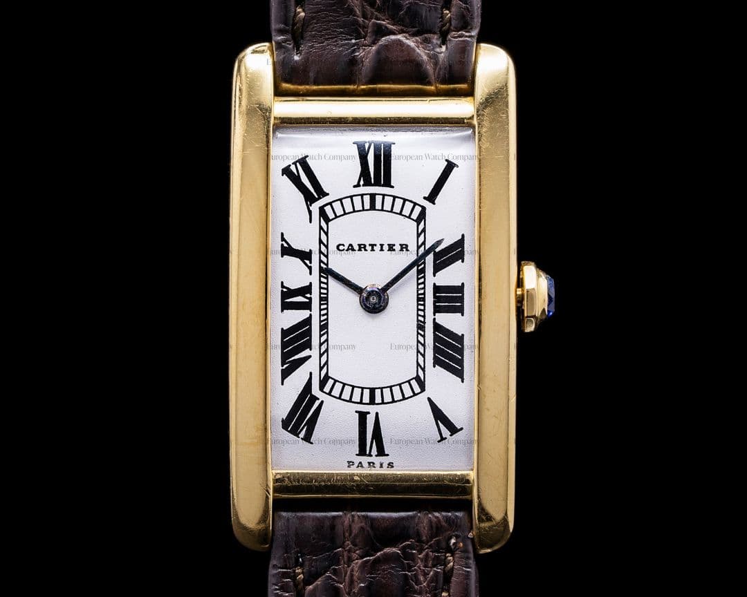 Cartier Vintage Tank Cintree 18k Yellow Gold c. 1962