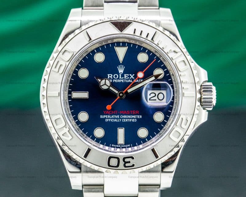 Rolex Yacht Master SS Blue Dial / Platinum Bezel 2019 