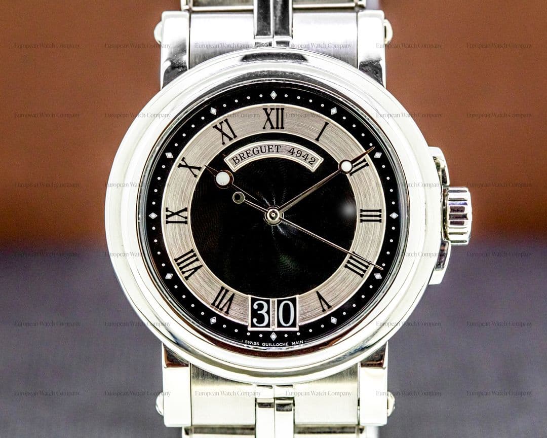 Breguet Marine 5817ST Automatic Big Date SS Black Dial
