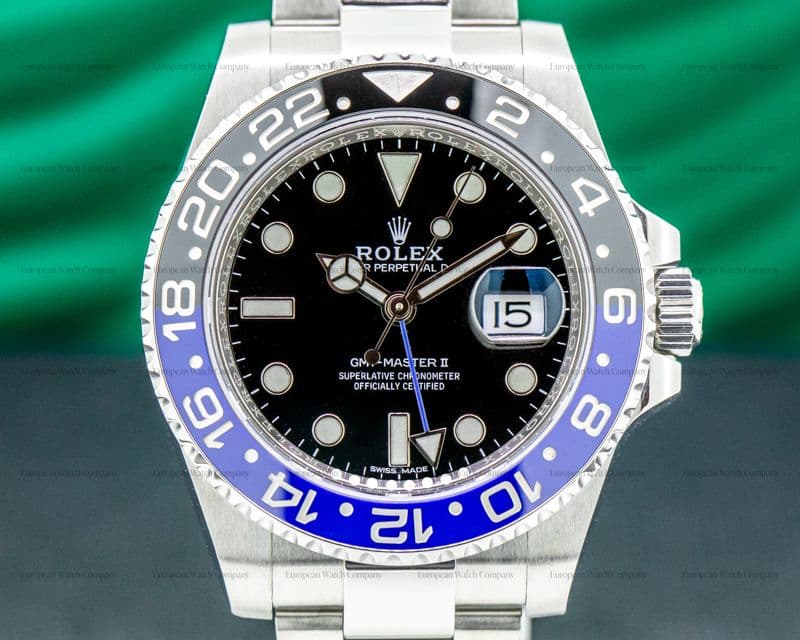 Rolex GMT Master II 116710  Ceramic Black & Blue "Batman" SS 