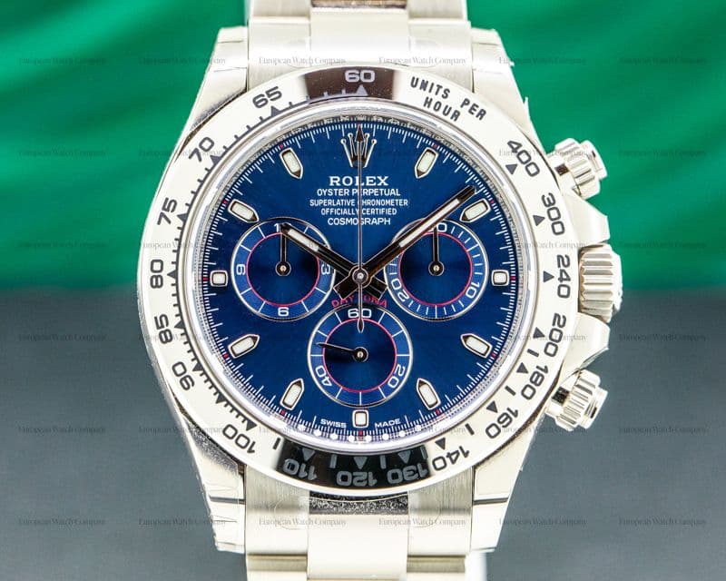 Rolex Daytona 116509 Blue Dial 18K White Gold UNWORN 2020
