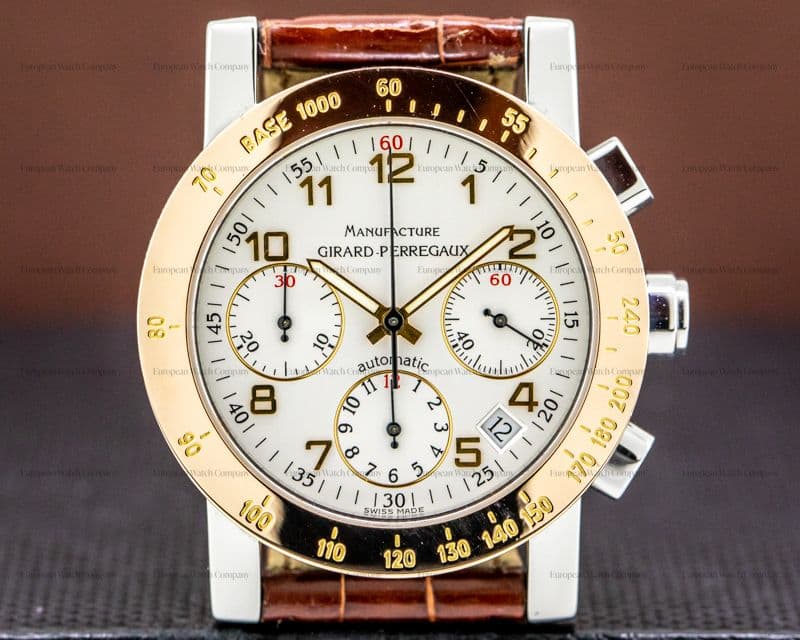 Girard Perregaux Chronograph 7000 SS / 18K RG Bezel 
