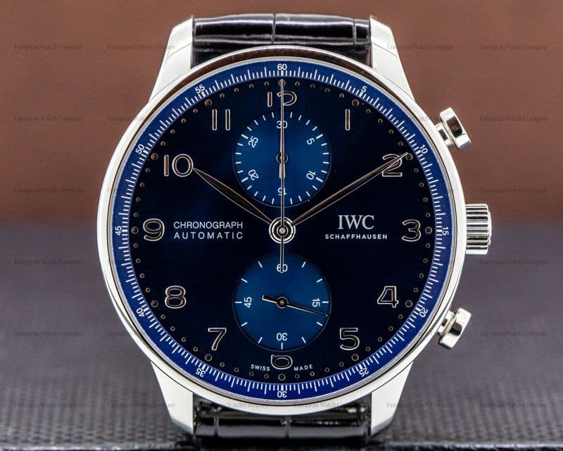 IWC Portuigieser Chronograph SS Blue Dial 2020