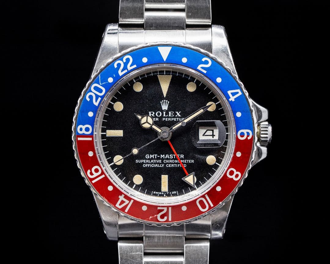 Rolex Vintage GMT Master "Pepsi Bezel" SS Circa 1976