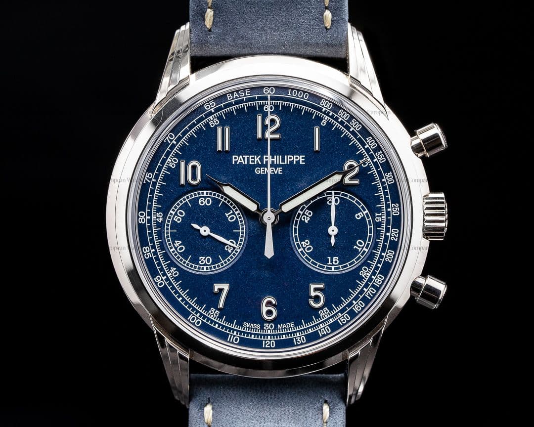 Patek Philippe Chronograph 5172G 18K White Gold Blue Dial 