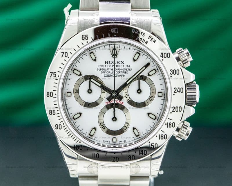 Rolex Daytona 116520 White Dial SS FULL SET STICKERS UNWORN