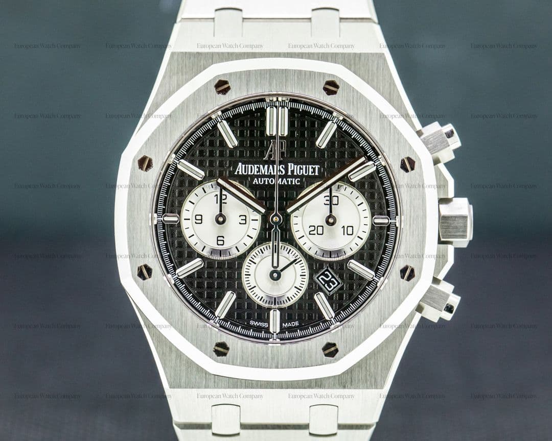Audemars Piguet Royal Oak 26331ST  Chronograph Black Dial SS 41MM 2019 FULL SET