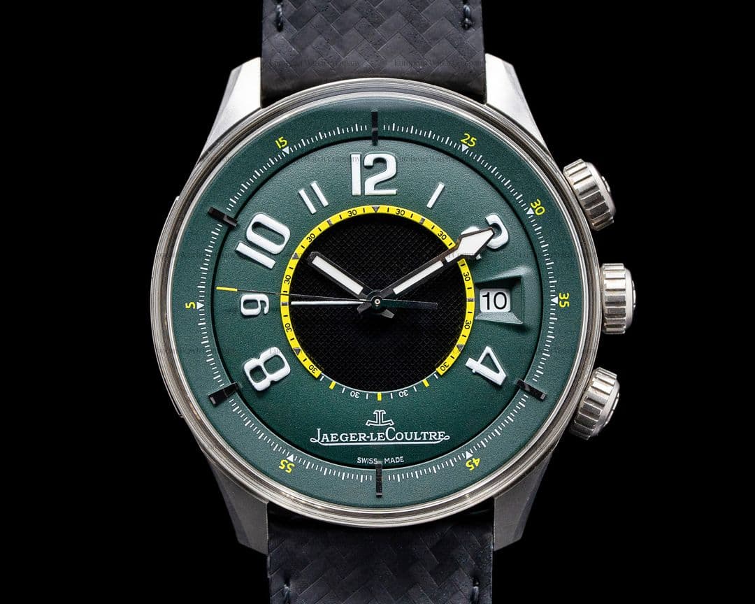Jaeger LeCoultre Aston Martin AMVOX1 Memovox Titanium / Green Dial Limited