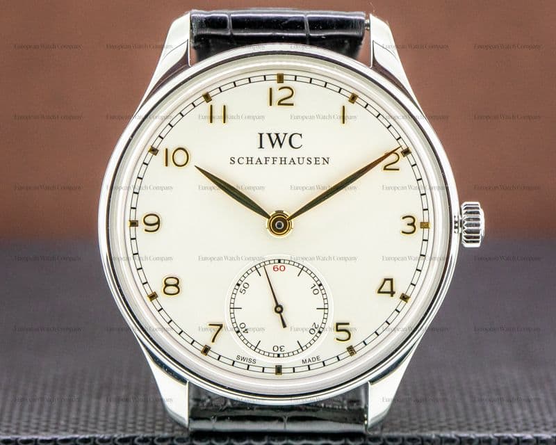 IWC Portuguese Hand Wound Silver Dial SS