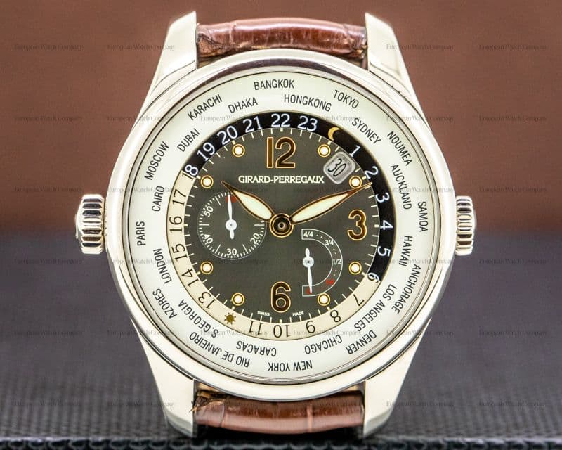 Girard Perregaux World Time WW.TC Power Reserve 18K White Gold