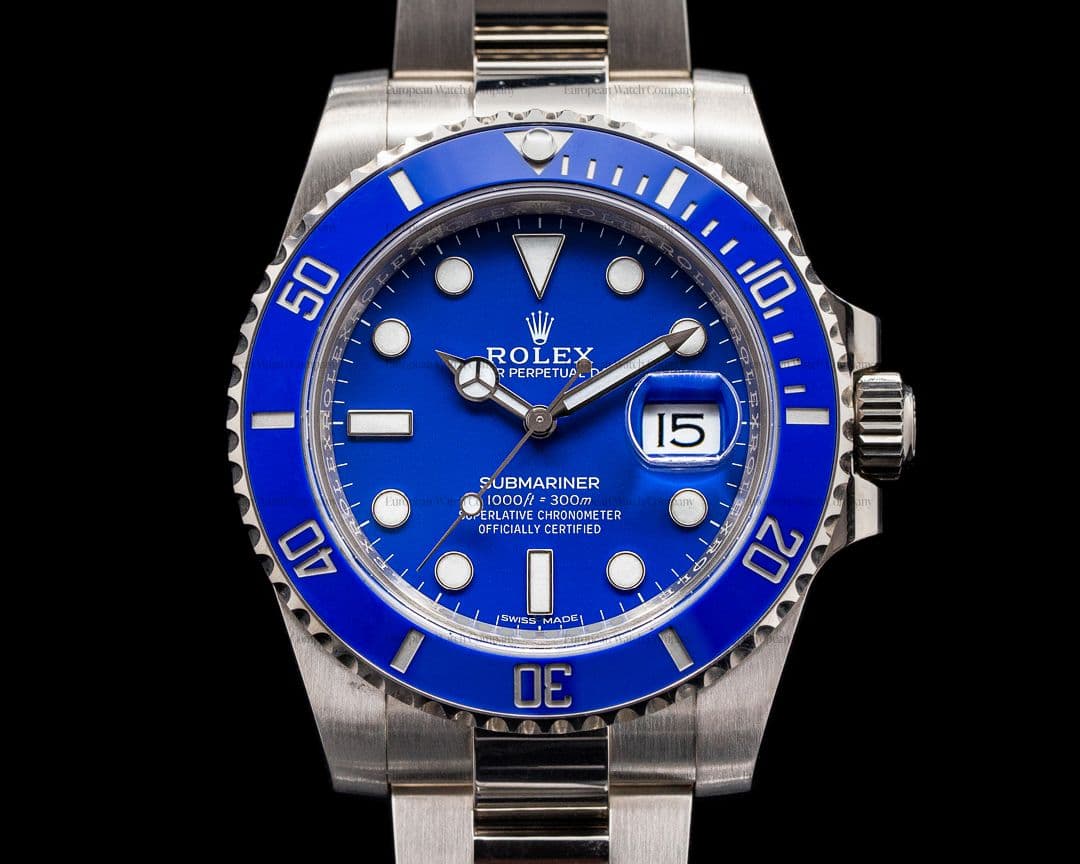 Rolex Submariner Date 116619LB 18K White Gold Blue Dial DISCONTINUED 2019