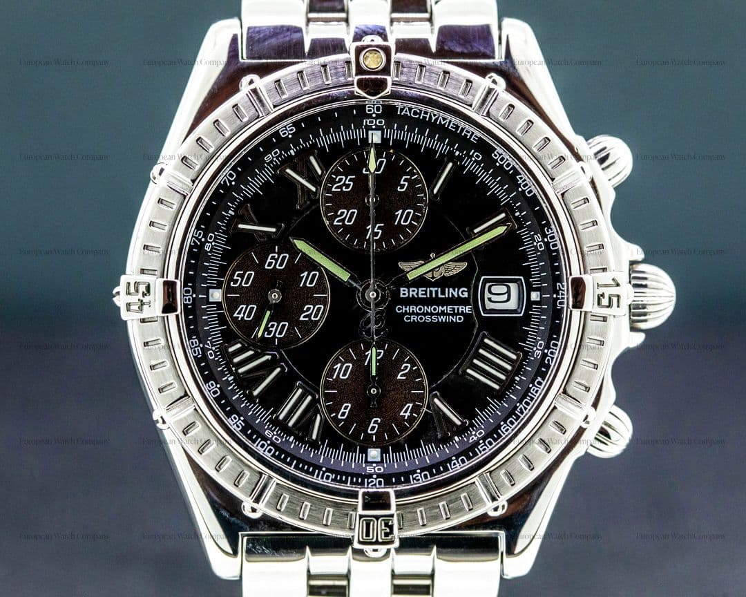 Breitling Crosswind Black Dial SS / SS